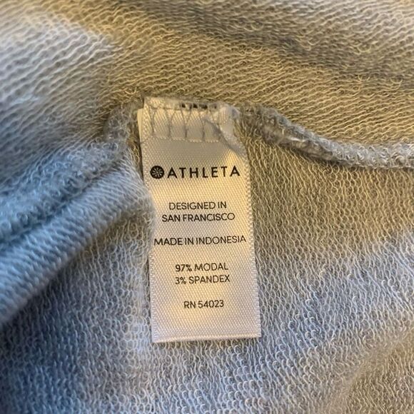 Athleta Women's Gray Nirvana Twist Front Long Sleeve Sweatshirt Size S - Picture 7 of 9